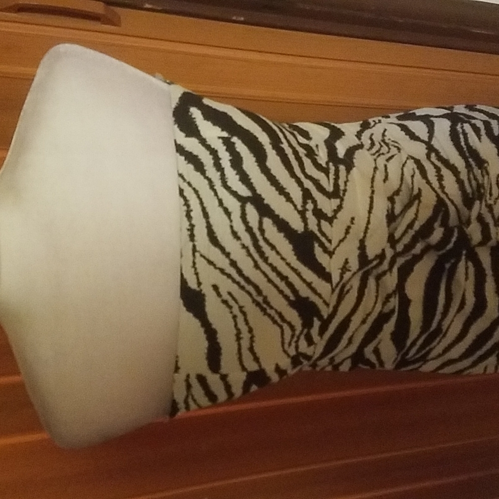 Trac Plus Size Zebra Strapless Dress - image 2